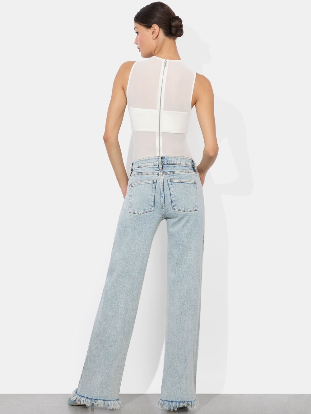 ALICE + OLIVIA ROXIE EMBELLISHED JEAN - Picture 6 of 12